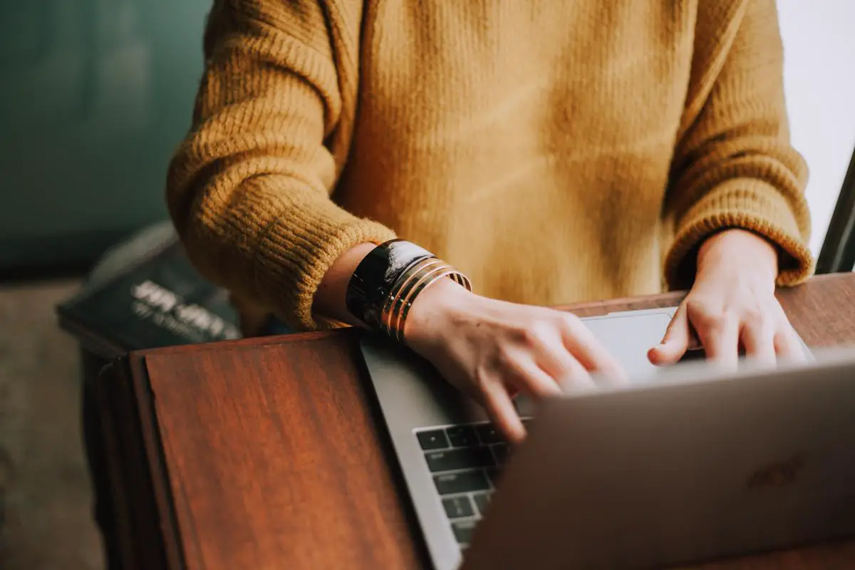 Image of a person monitoring their IRA rates on a computer.