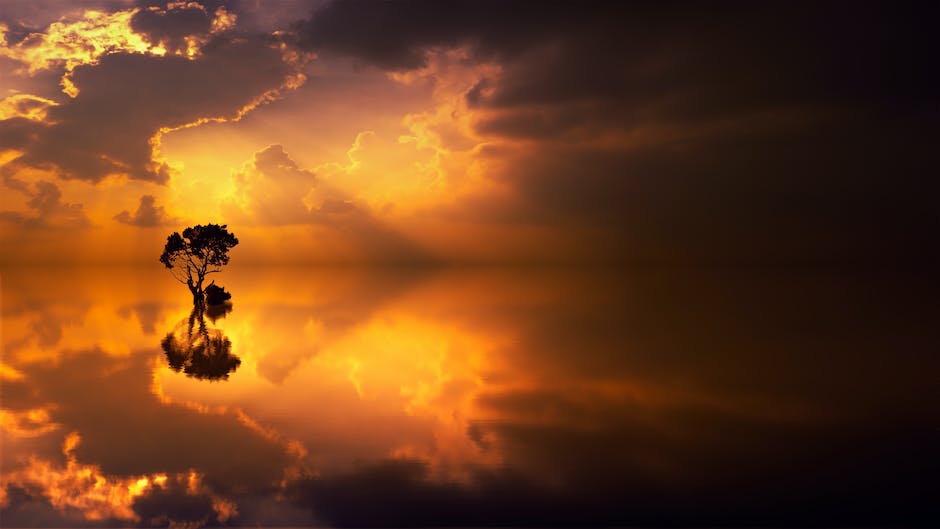 Illustration of a ship sailing on calm waters with a sunset in the background.